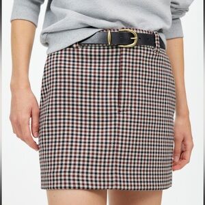 Madewell mini skirt in plaid